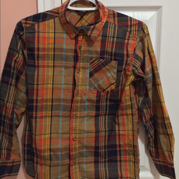 George Autumn Flannel - Orange Ochre - Picture 2 of 3